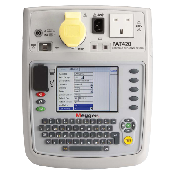 Megger PAT420 Downloadable PAT Tester