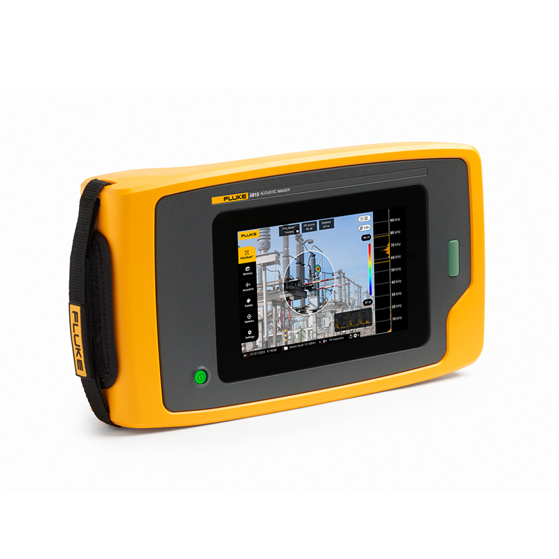 Fluke ii915 Acoustic Imaging Camera - angled, front-facing, the display is visible.