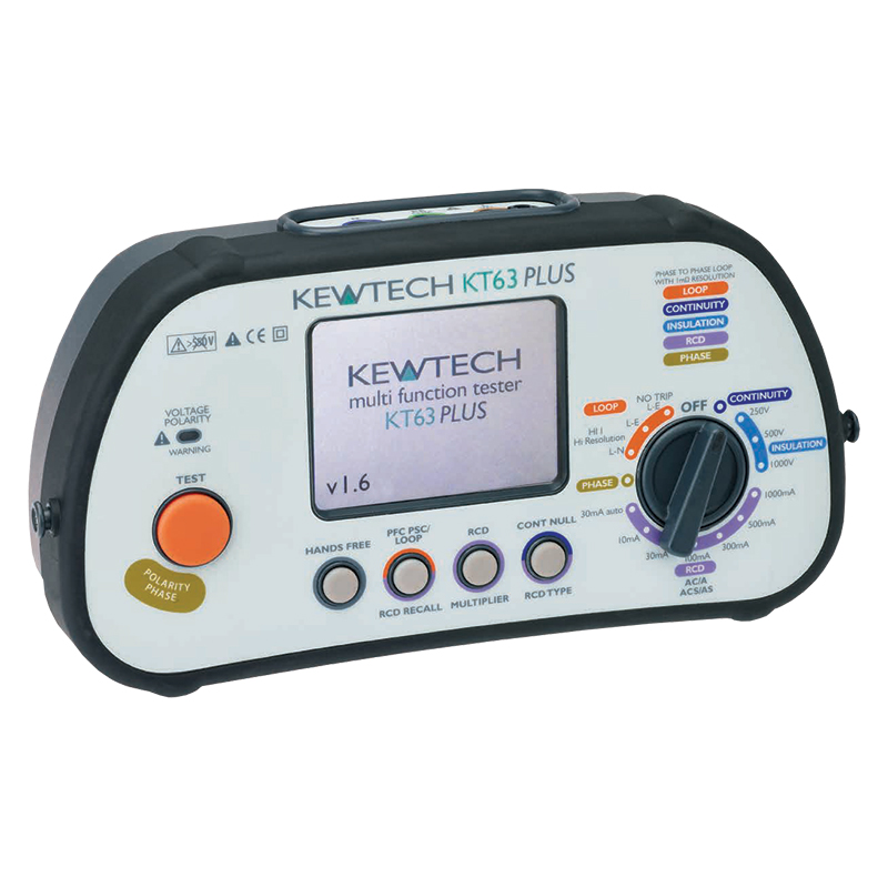 Kewtech KT63PLUS 6-in-1 Multifunction Tester