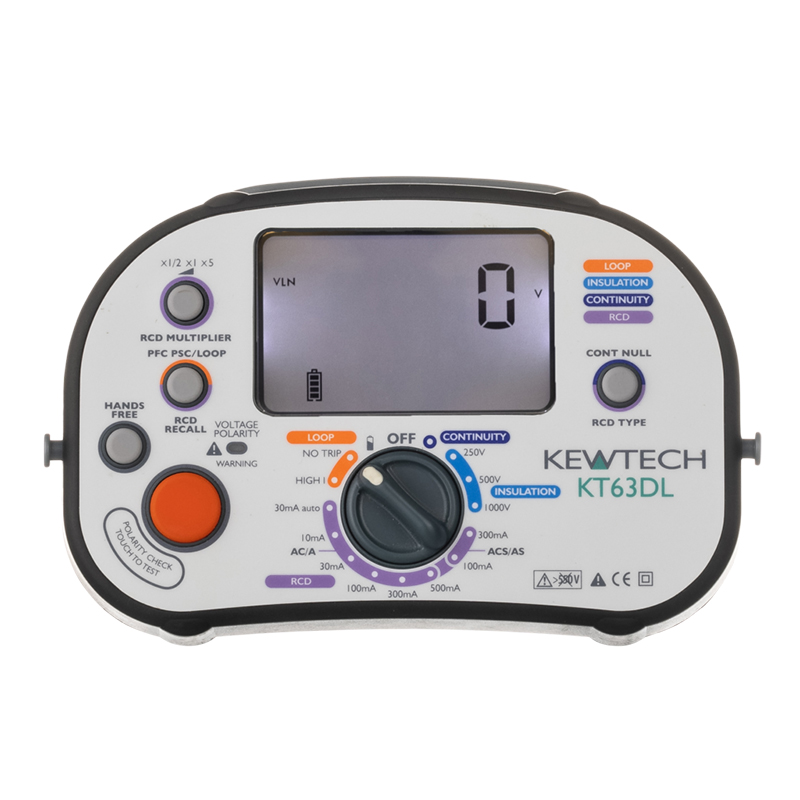 Kewtech KT63DL 5-in-1 Multifunction Tester