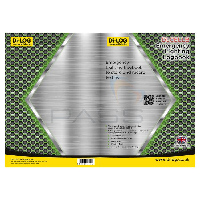 Di-Log DLCELLB Emergency Lighting Logbook