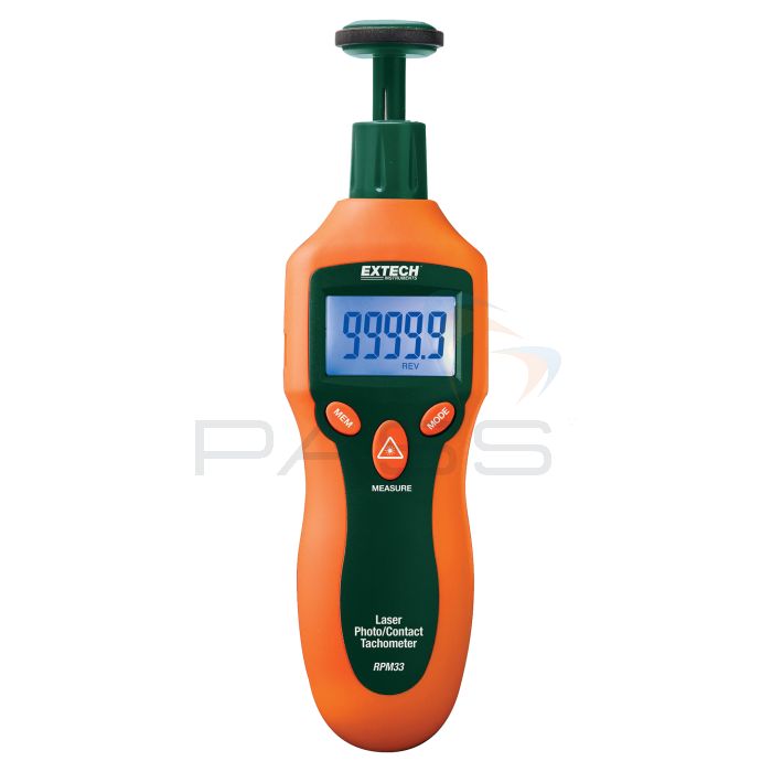 Extech RPM33 Combination Contact/Laser Photo Tachometer