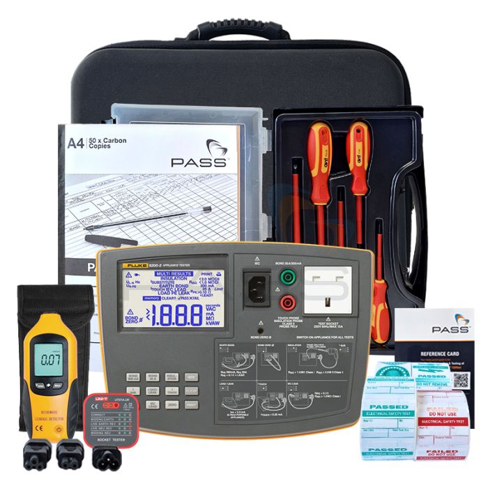 Fluke 6200-2 PAT Tester - PAT Essentials Kit (Bundle 1) front view