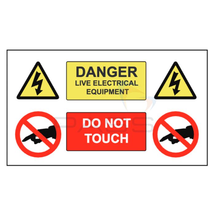 Kewtech NHS Compliant Electrical Safety Sign - DANGER 'Do Not Touch' 