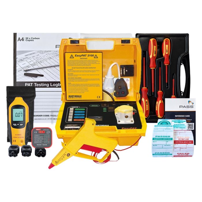 Martindale EasyPAT 2100 PAT Tester - PAT Essentials Kit (Bundle 1)