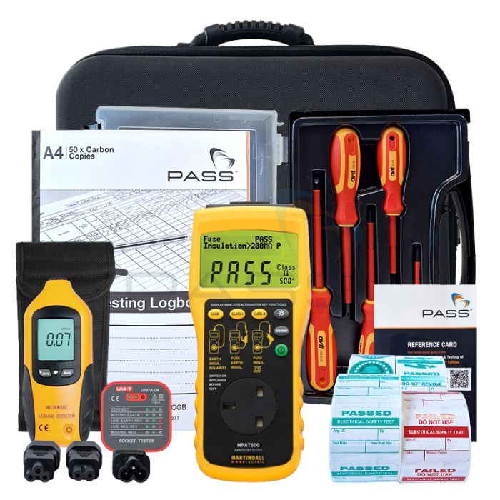 Martindale HPAT500/2 PAT Tester - Essentials Kit (Bundle 1) & accessories