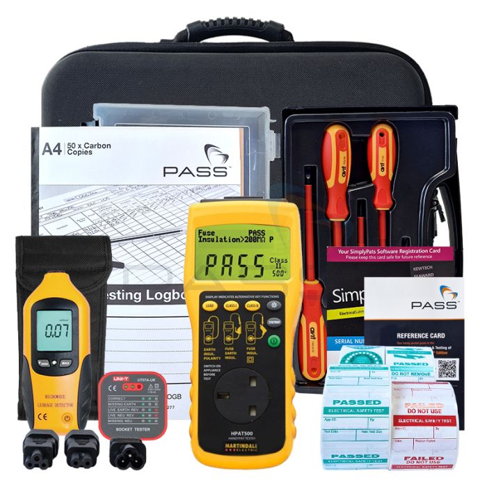 Martindale HPAT500/2 PAT Tester - Professional Kit (Bundle 2) & accessories