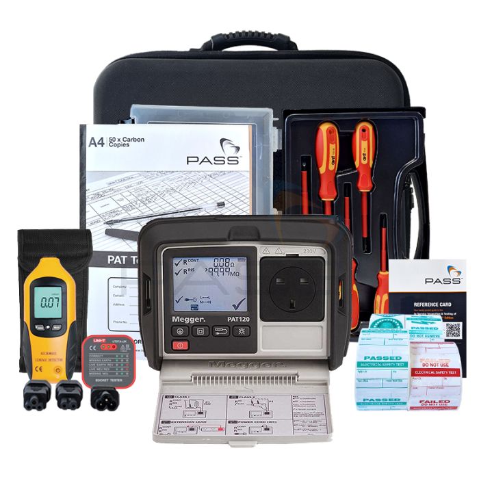 Megger PAT120 PAT Tester - PAT Essentials Kit (Bundle 1)