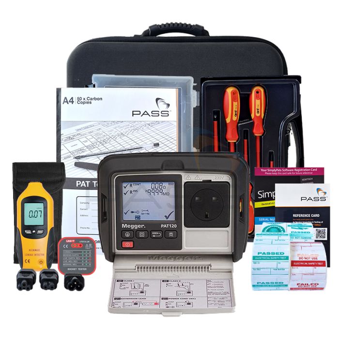 Megger PAT120 PAT Tester - Professional Kit (Bundle 2) & accessories