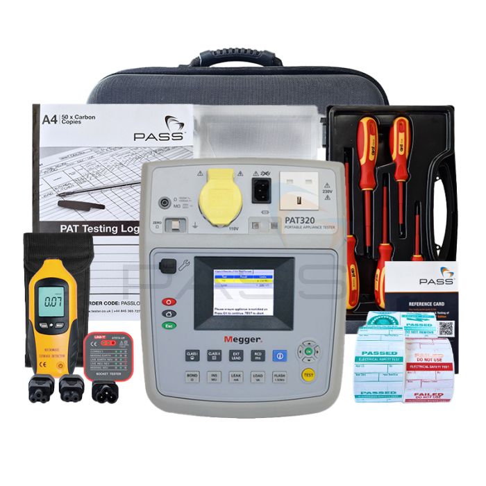 Megger PAT320 PAT Tester - Essentials Kit (Bundle 1)