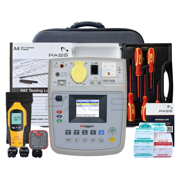 Megger PAT350 PAT Tester - Essentials Kit (Bundle 1)