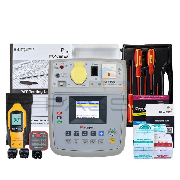 Megger PAT350 PAT Tester - PAT Professional Kit (Bundle 2)