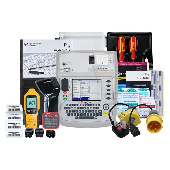 Megger PAT410 PAT Tester - Premium Kit (Bundle 3) & accessories