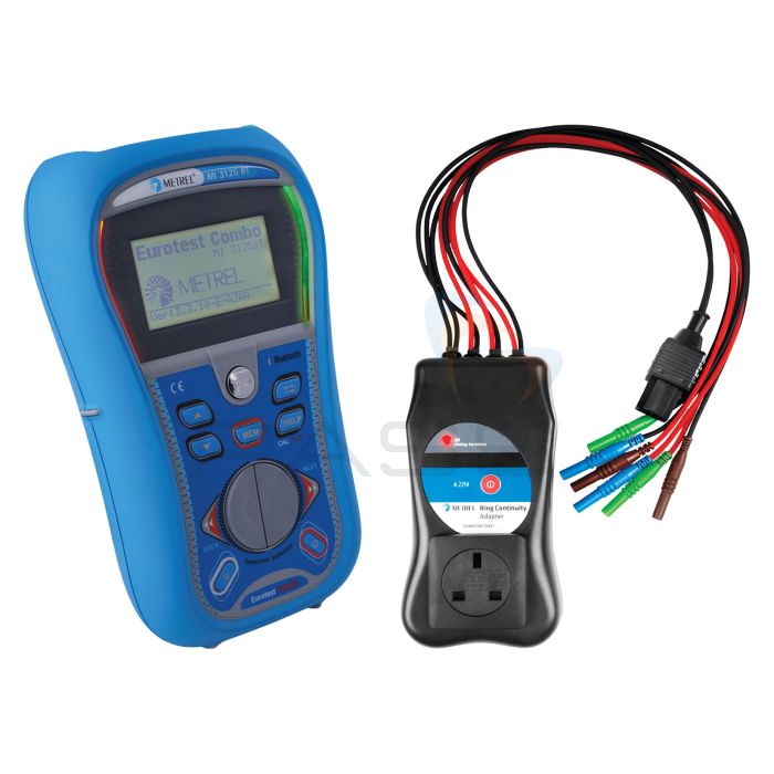 Metrel MI3125BT Multifunction Tester & A2214 Ring Continuity Adaptor Kit 1