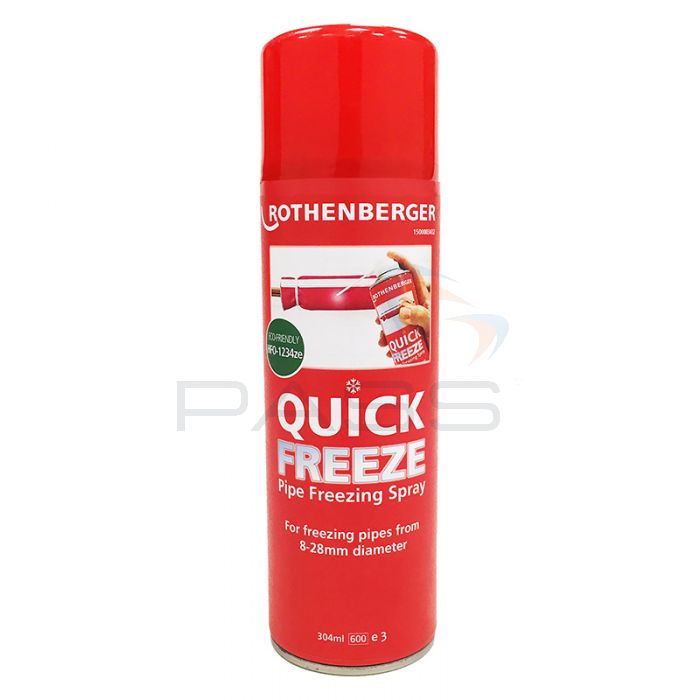 Rothenberger Quick Freeze Pipe Freezing Spray: 150 or 304ml
