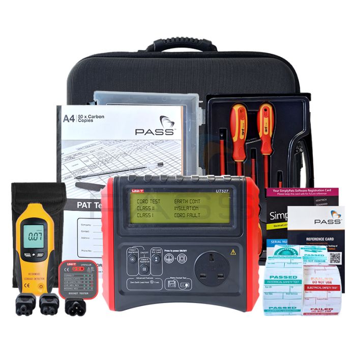 UNI-T UT527 PAT Tester - Professional Kit (Bundle 2) & accessories