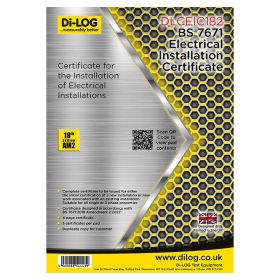 Di-Log DLCEIC182 Electrical Installation Certificate