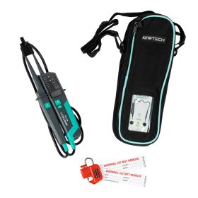 Kewtech KEWISO3 Safety Isolation Kit - Voltage Tester, Proving Unit, MCB Lockout & Case