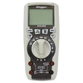 Megger AVO840 True RMS Digital Multimeter with Low-Z, 1000 V AC/DC