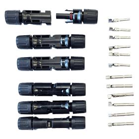 PASS MC4 Solar Black and Silver Connectors (24 pieces)