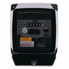 RDL QC4 60A Single Phase Electro-Mechanical Meter w/ Digital Display (Reconditioned)