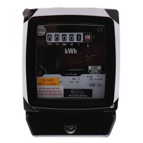 RDL QC5 100A Single Phase Electro-Mechanical Meter w/ Digital Display (Reconditioned)