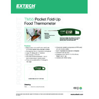EXTECH - Pocket Fold-Up Food Thermometer - NSF Certified - TM55