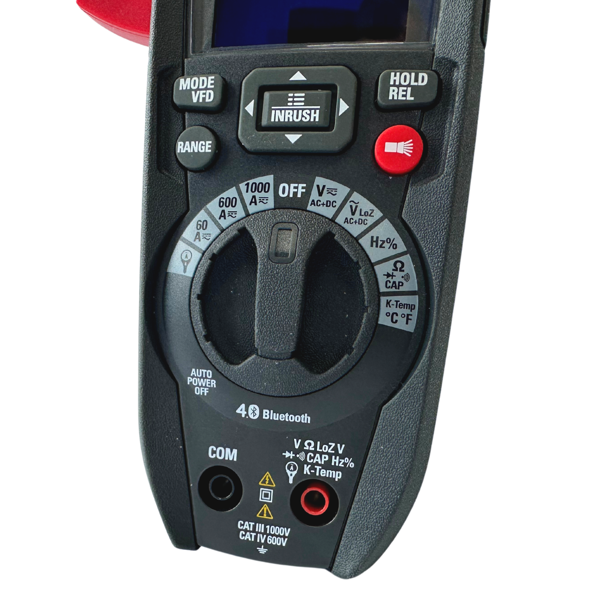 Close up of the PCM-2472 Clamp Meter's rotary dial