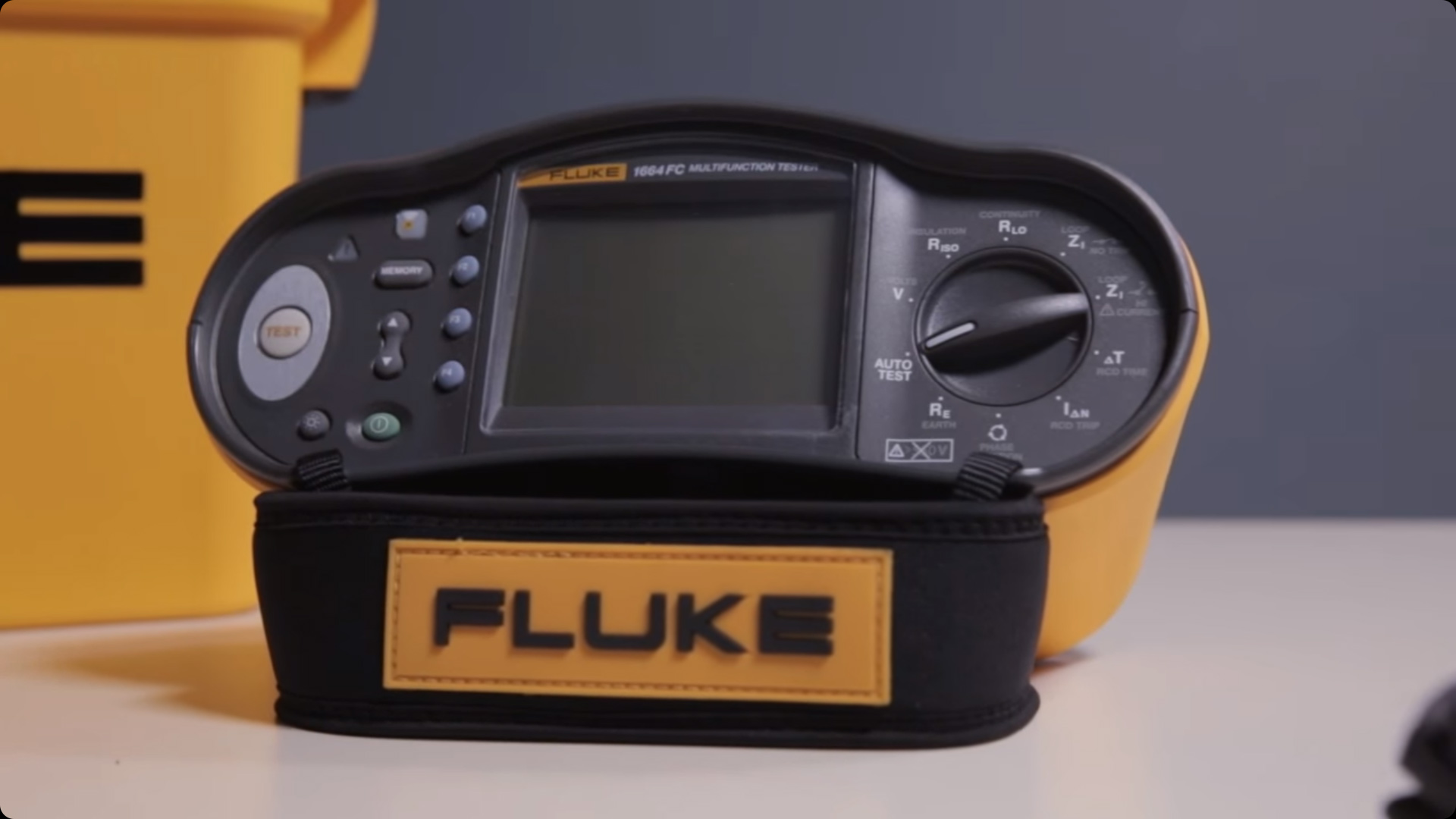 Fluke 1663 Multifunction Tester close up.