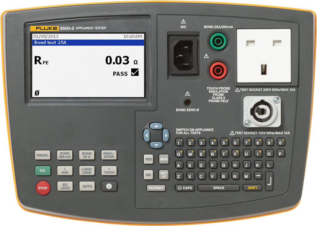 Fluke 6500-2 PAT Tester.