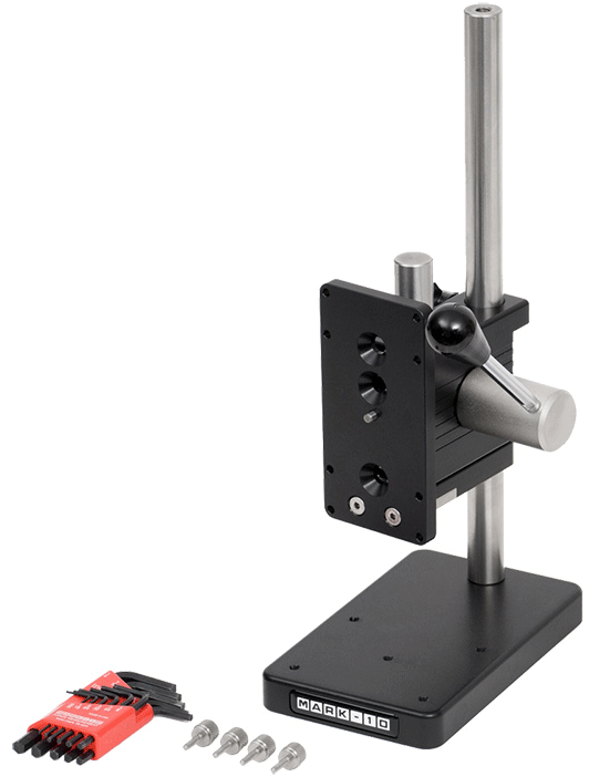 What's included - ES05 test stand, (4) Thumb screw for force gauge & (1) Allen wrench set.