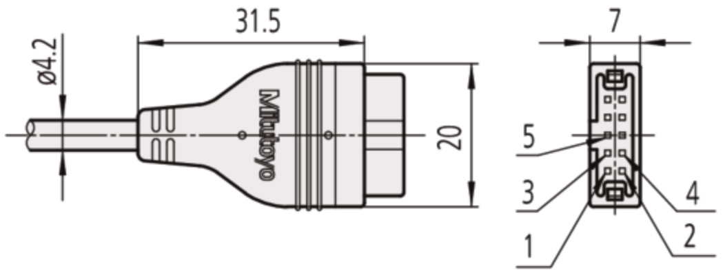 Mitutoyo 06AFM380D dimensions.