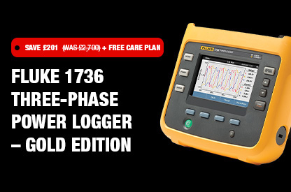 Fluke 1736 Three-Phase Power Logger – Gold Edition