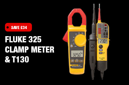 Fluke 325 Clamp Meter & T130 Voltage Tester