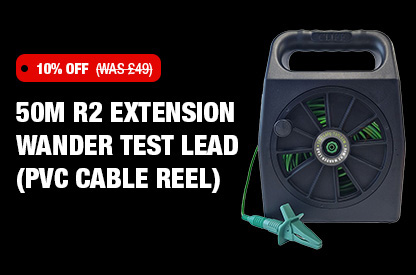 50M R2 Extension Wander Test Lead (PVC Cable Reel)