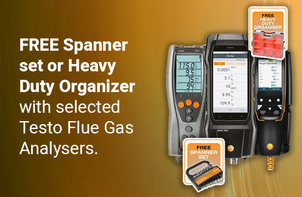 Testo Flue Gas Analysers with Free Gift